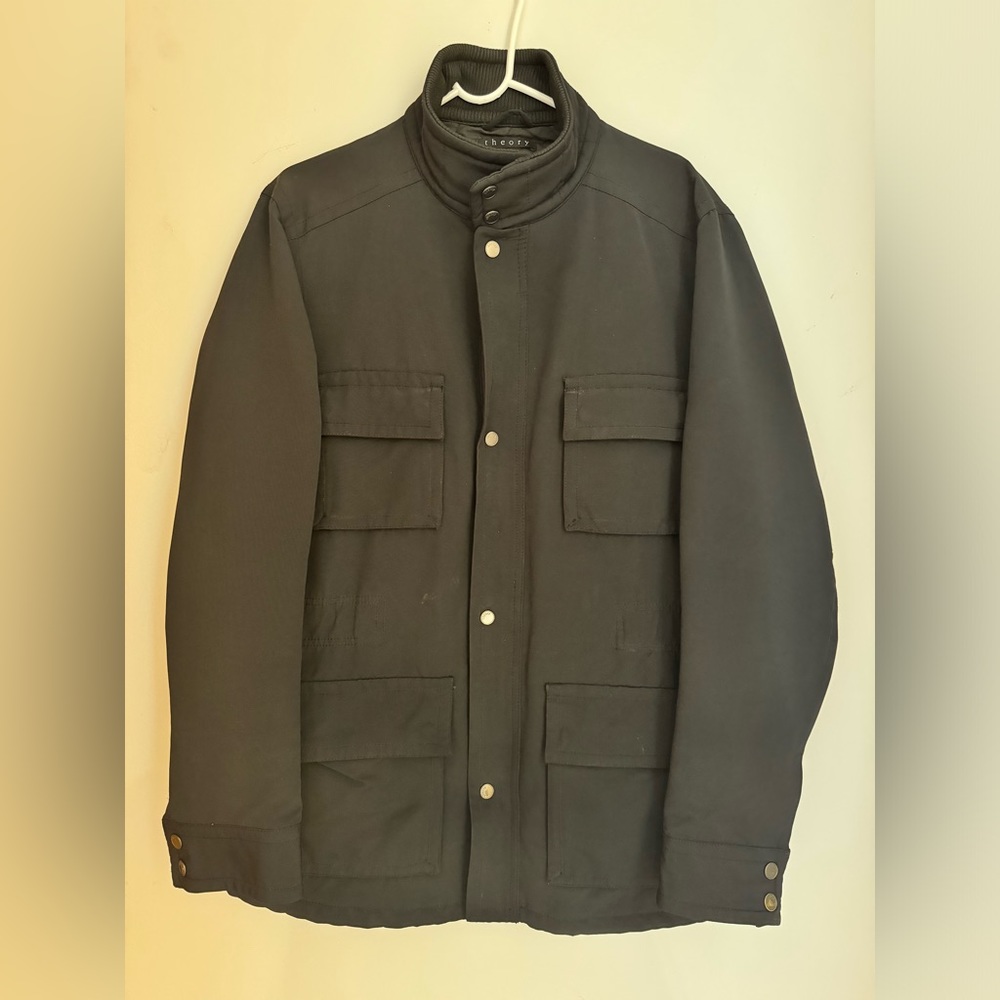Vintage Men’s Theory Field Jacket in Black, Size Large.